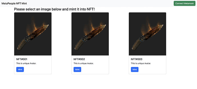 NFT Mint Page